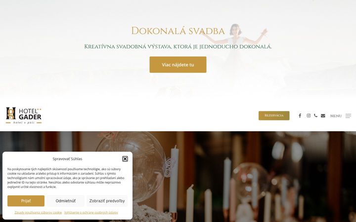 Screenshot of hotelgader.sk