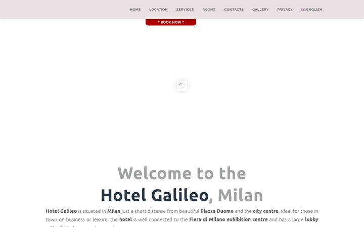 Skærmbillede af hotelgalileomilano.it