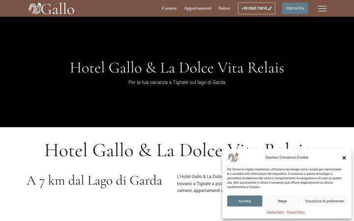 Screenshot of hotelgallo.com