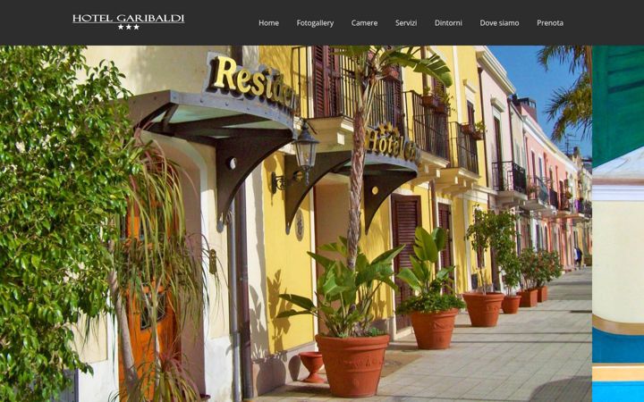 Screenshot of hotelgaribaldi.net