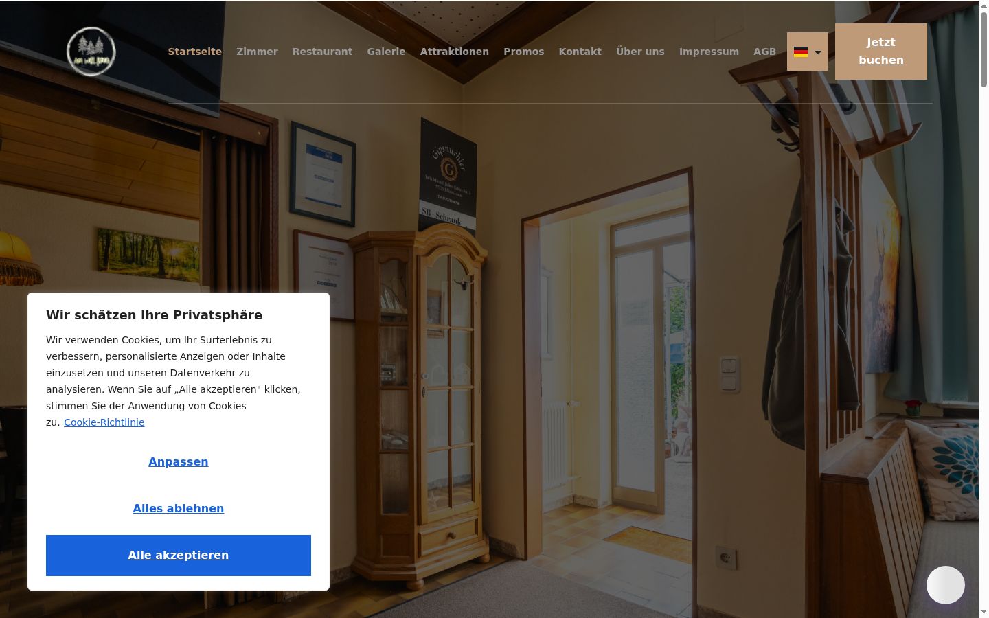 Sutikimo reklamjuostės, rodytos prieš bet kokią sąveiką, ekrano kopija