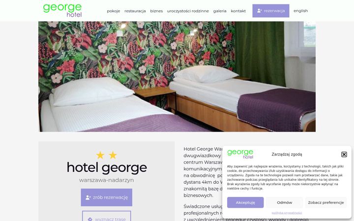 Screenshot of hotelgeorge.pl