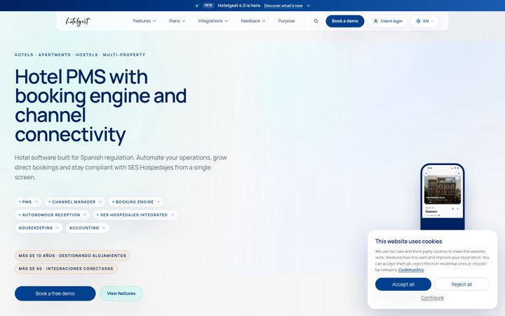 Screenshot of hotelgest.com