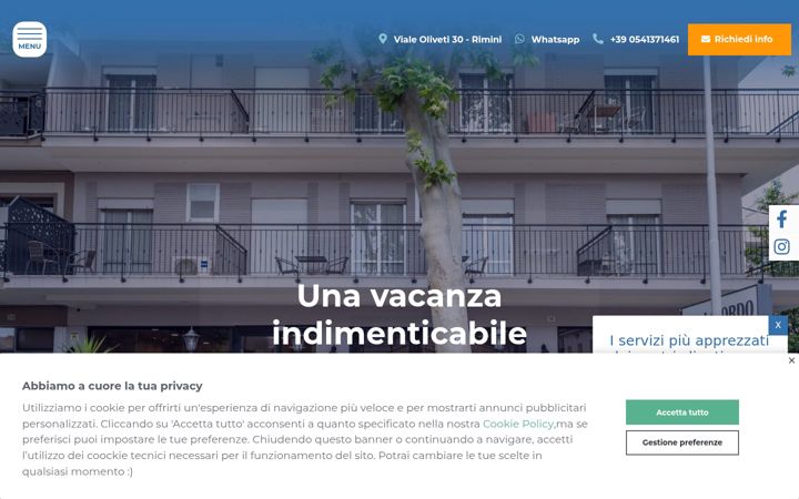 Screenshot of hotelgiordo.com