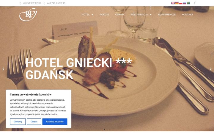 Screenshot of hotelgnieckigdansk.pl