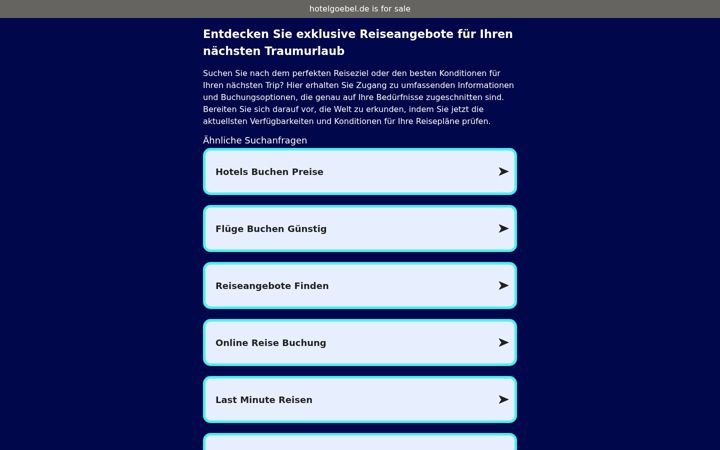 Screenshot of hotelgoebel.de