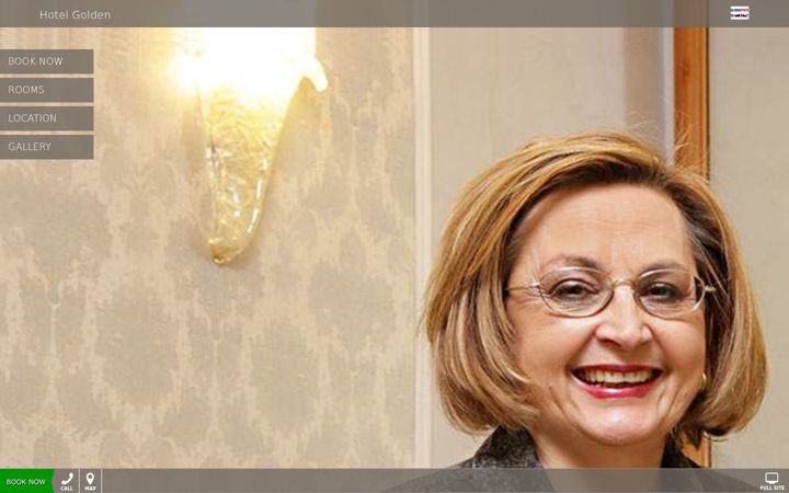 Screenshot of hotelgoldenrome.com