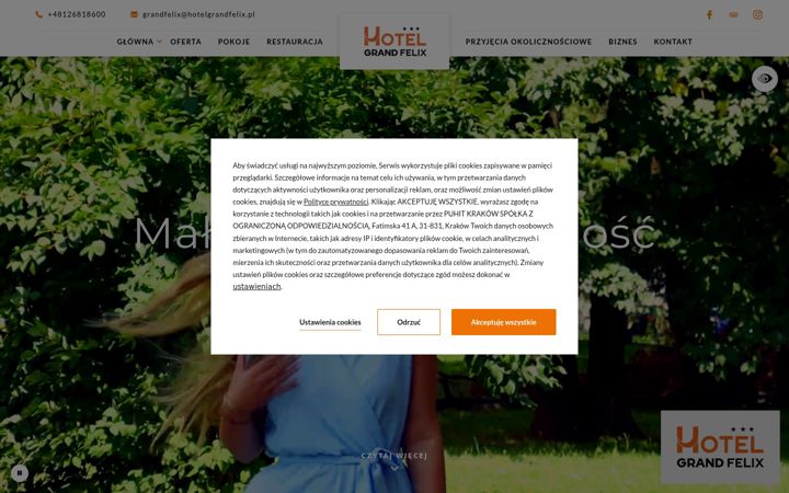 Screenshot of hotelgrandfelix.pl