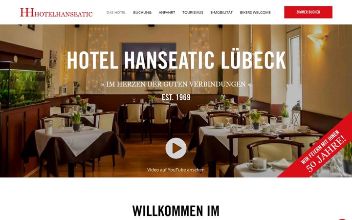 Screenshot of hotelhanseatic.de