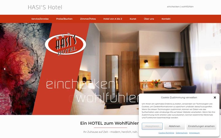Screenshot of hotelhasi.de