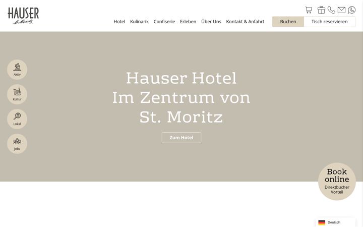 Screenshot of hotelhauser.ch