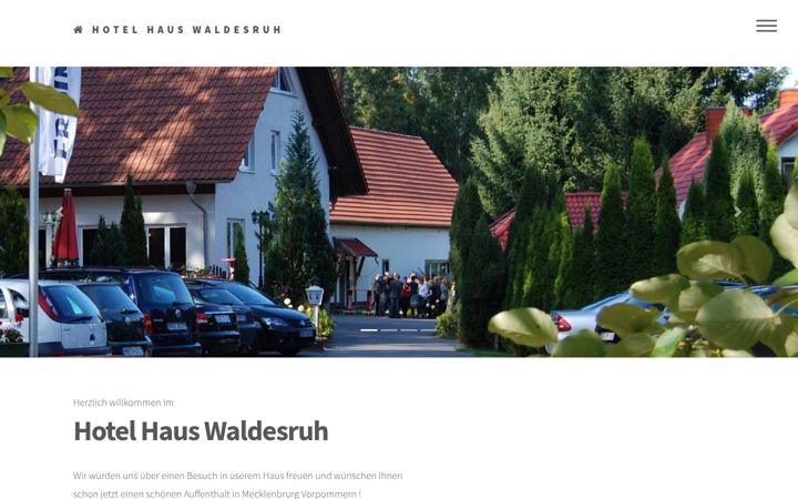 Screenshot of hotelhauswaldesruh.com