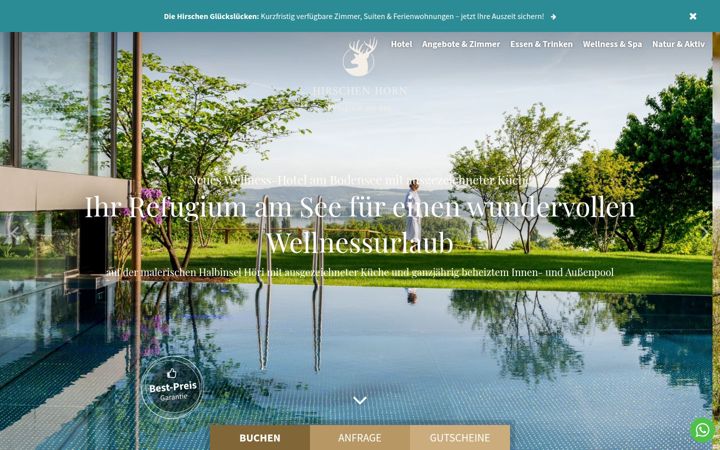 Screenshot of hotelhirschen-bodensee.de