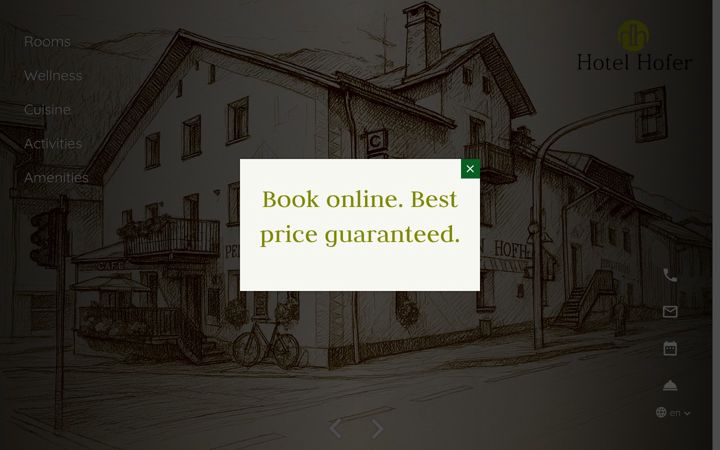 Screenshot of hotelhofer.com
