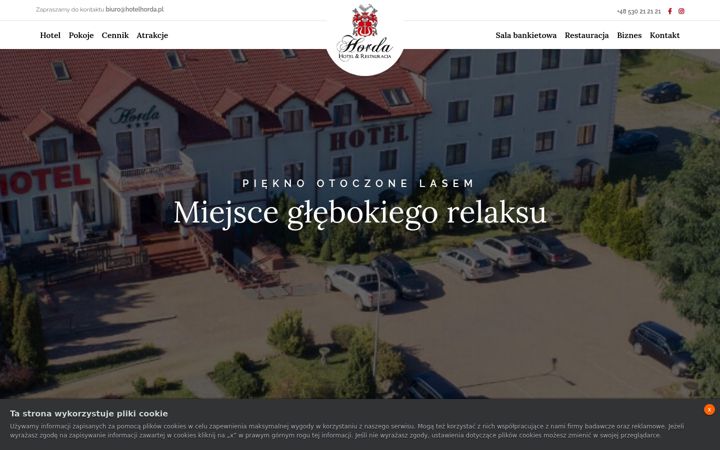 Screenshot of hotelhorda.pl