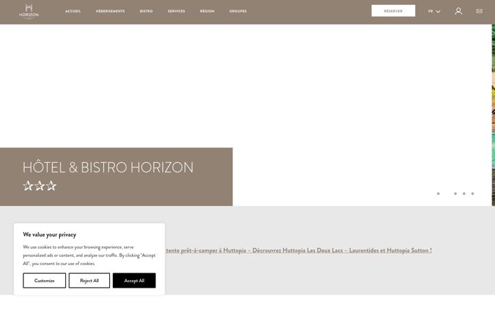 Screenshot of hotelhorizon-sutton.com
