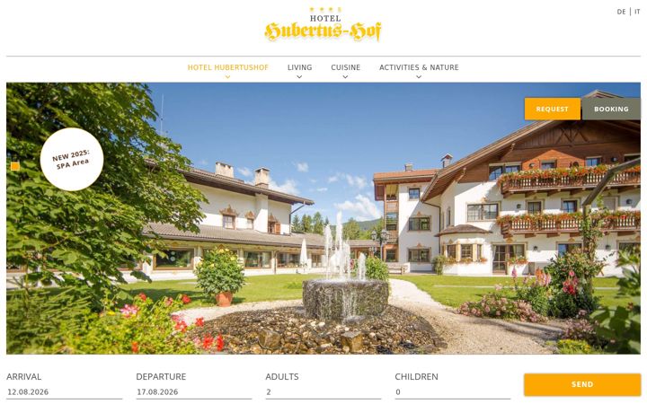 Screenshot of hotelhubertushof.it