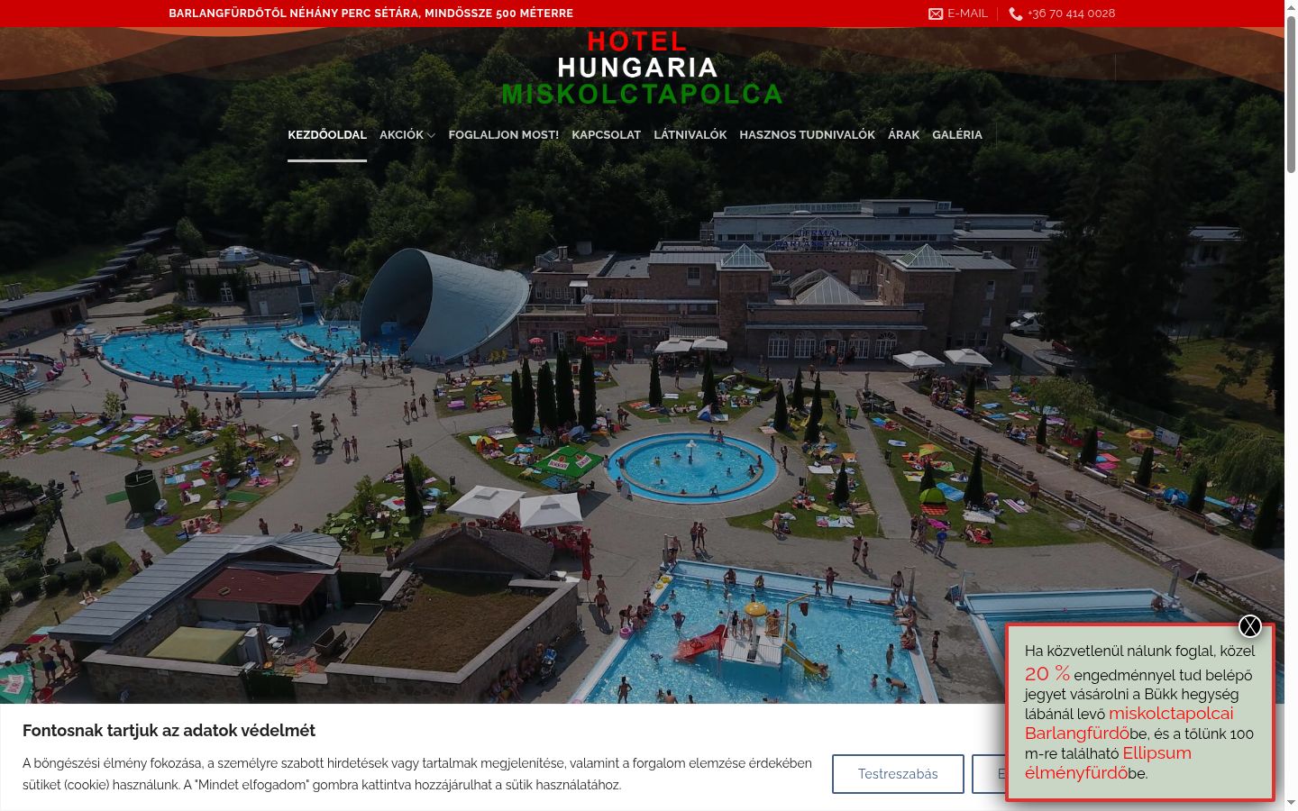 Screenshot des Einwilligungsbanners vor jeglicher Interaktion