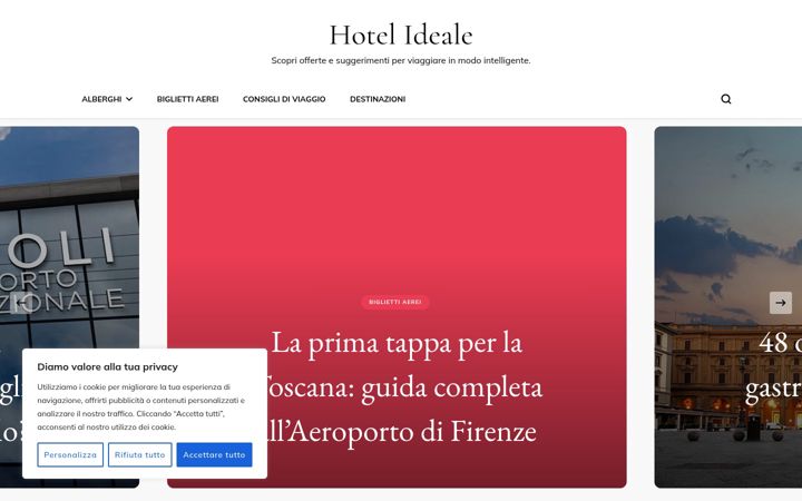 Screenshot of hotelideale.info