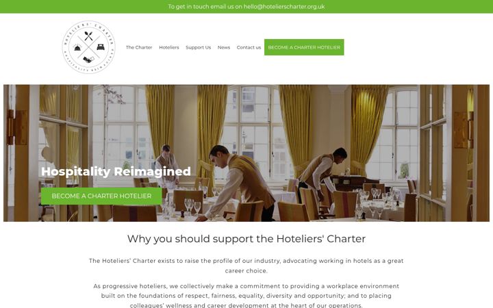 Screenshot of hotelierscharter.org.uk