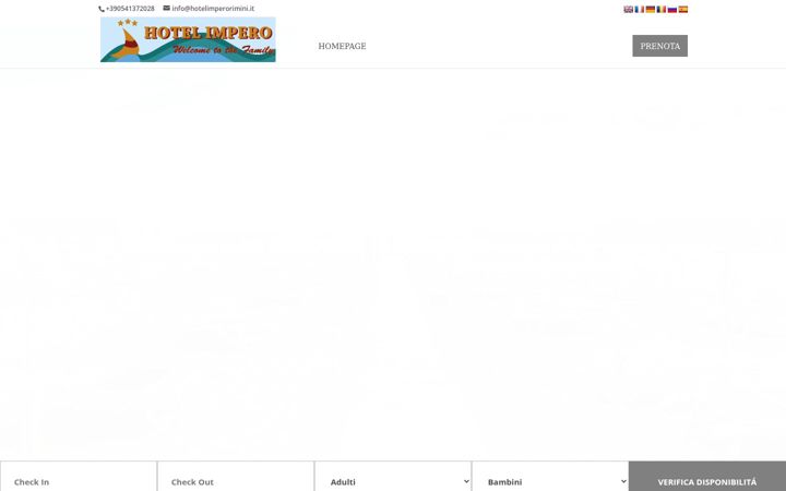 Screenshot di hotelimperorimini.it