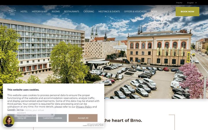 Screenshot of hotelinternational.cz