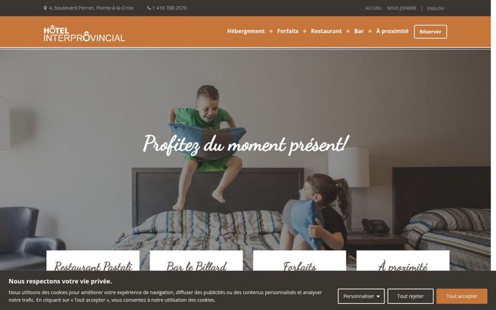 Screenshot of hotelinterprovincial.com