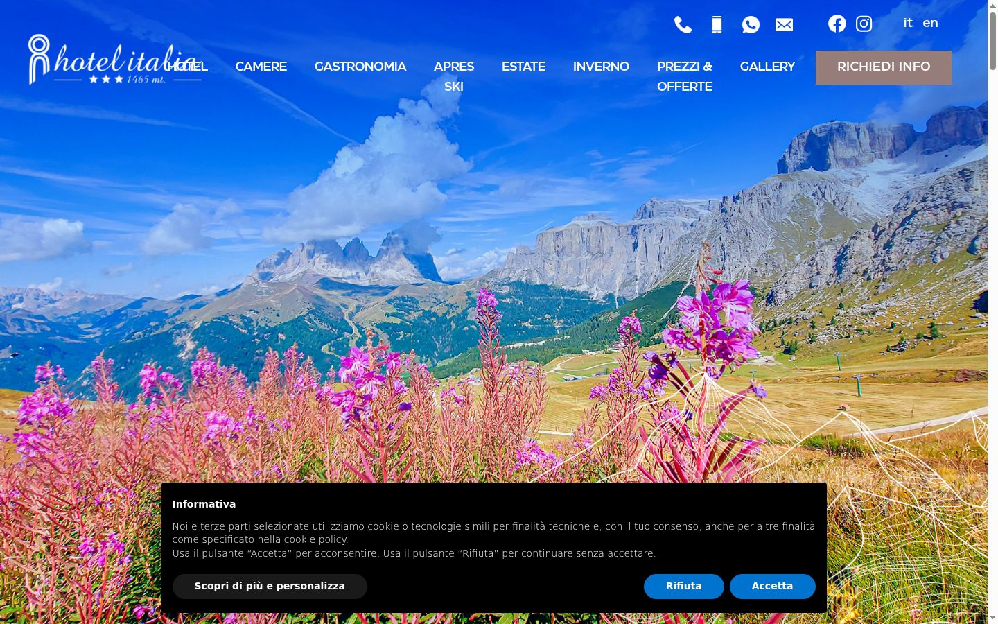 Screenshot des Einwilligungsbanners vor jeglicher Interaktion