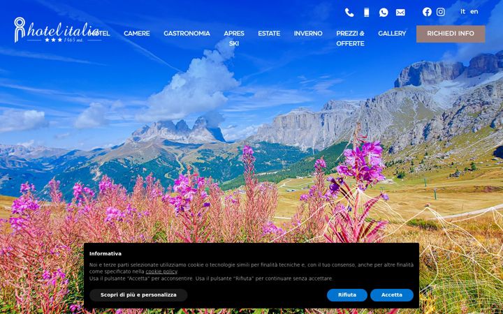 Screenshot of hotelitalia.eu