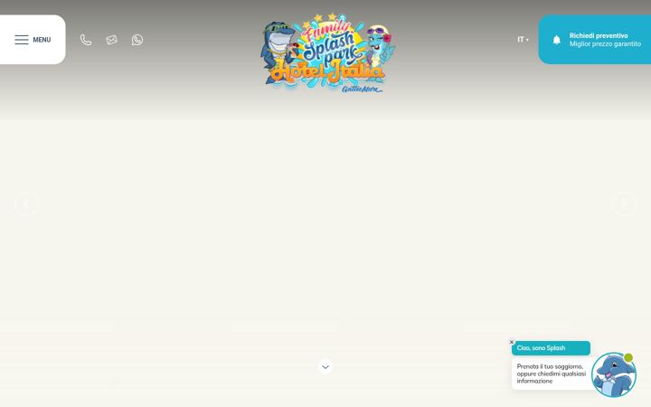 Screenshot of hotelitaliagatteomare.it