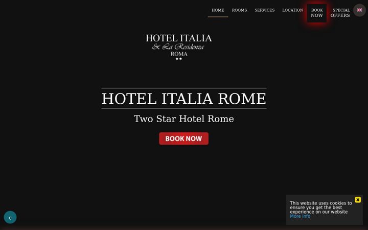 Screenshot of hotelitaliaroma.it