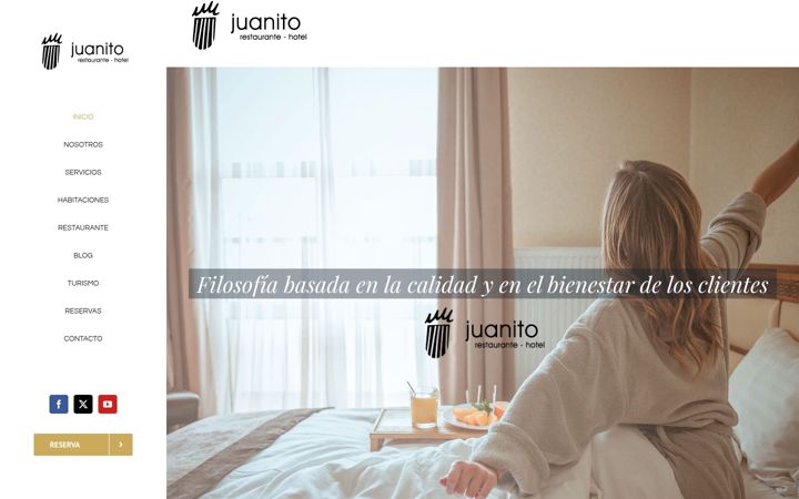 Screenshot of hoteljuanito.com