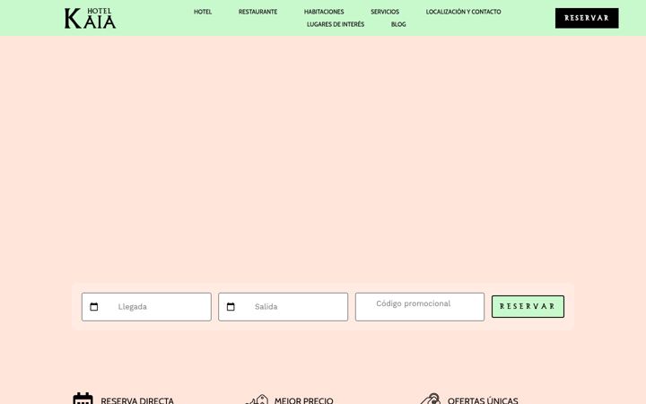Screenshot of hotelkaia.com