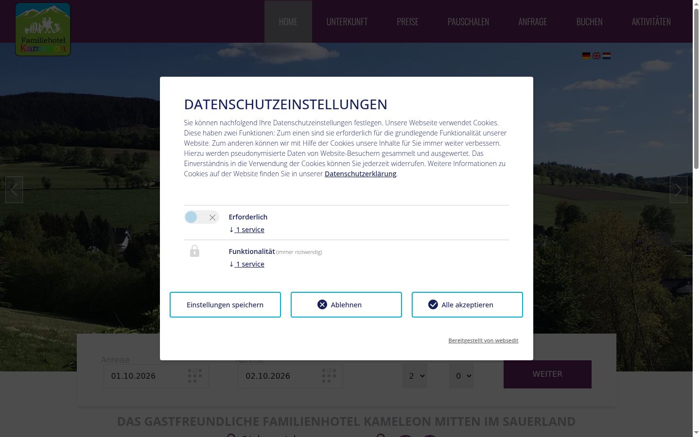 Zrzut ekranu banera zgody wyświetlanego przed jakąkolwiek interakcją