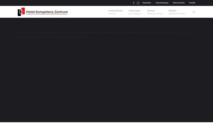 Screenshot of hotelkompetenzzentrum.de