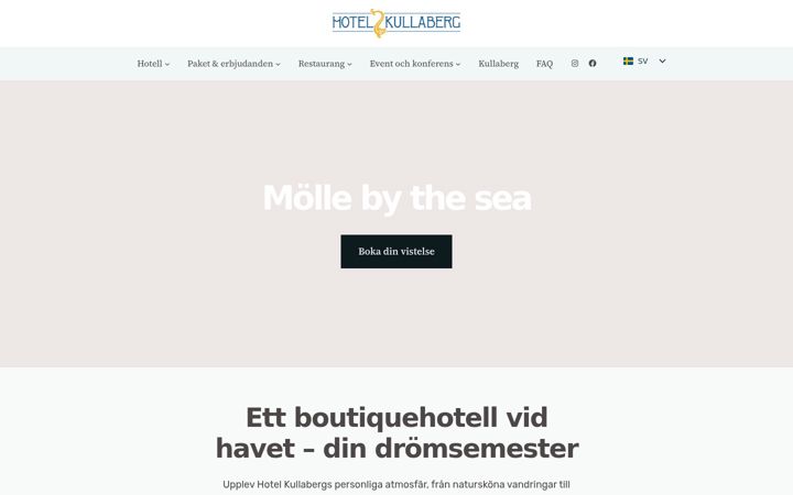 Screenshot of hotelkullaberg.se