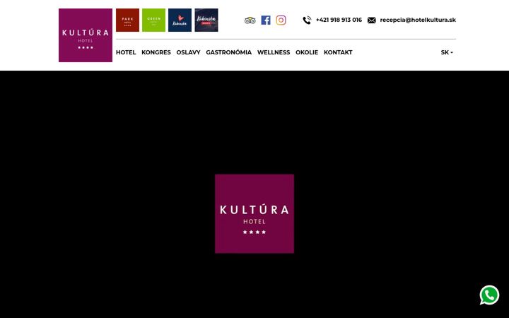 Screenshot of hotelkultura.sk