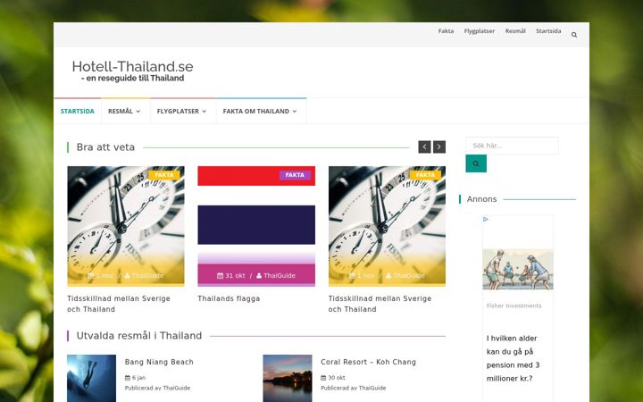 Screenshot of hotell-thailand.se