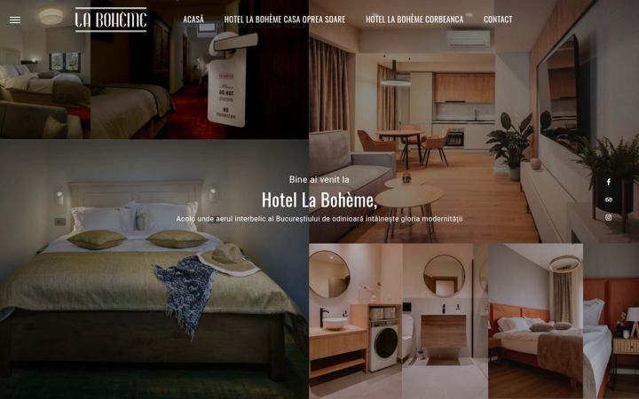 Screenshot of hotellaboheme.ro