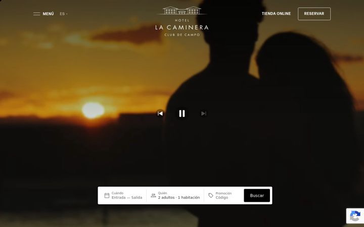 Screenshot του hotellacaminera.com
