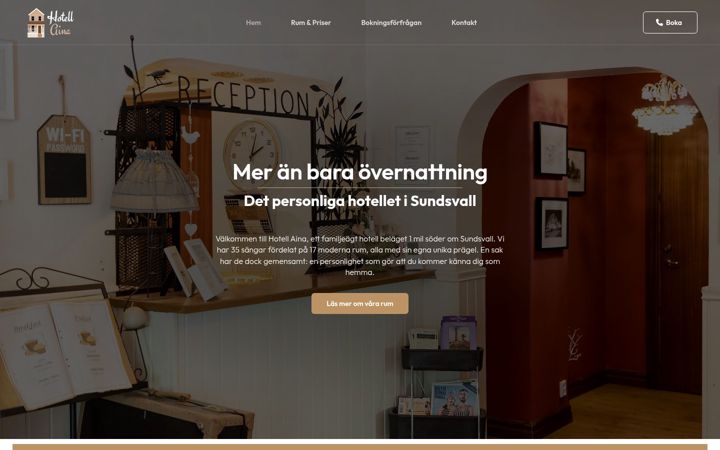 Screenshot of hotellaina.se