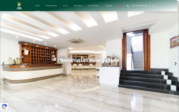 Screenshot of hotellamela.it