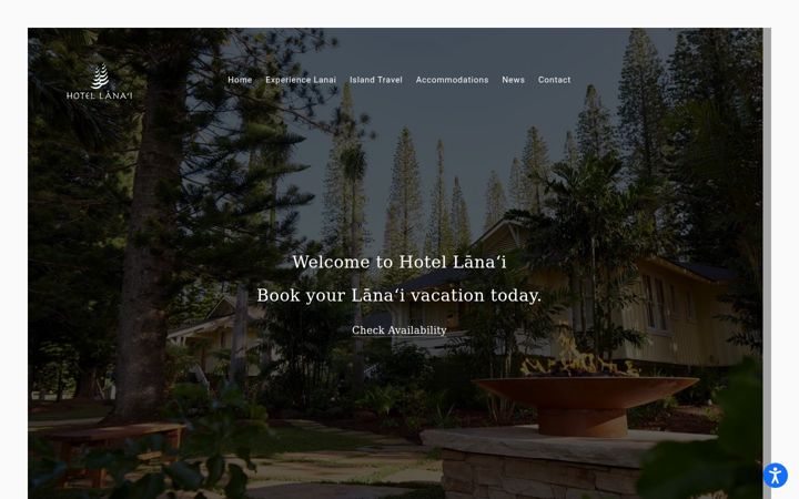 Screenshot of hotellanai.com