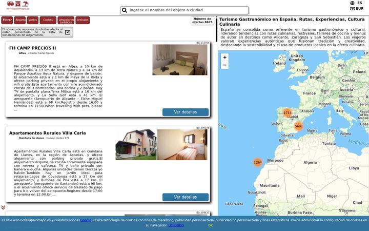 Screenshot of hotellapalomapo.es