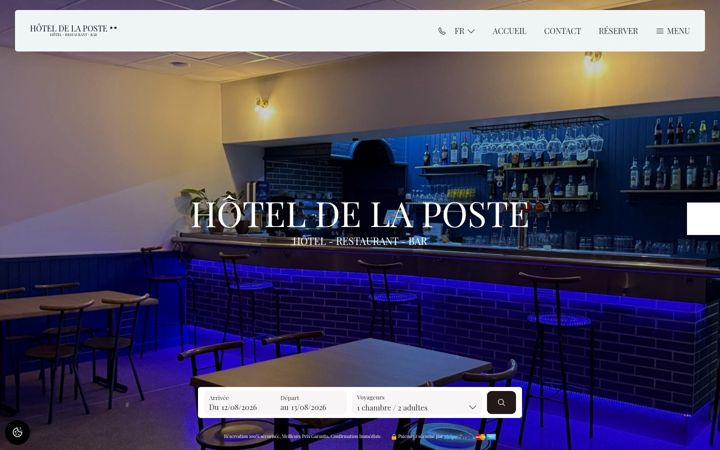 Screenshot of hotellaposte.fr