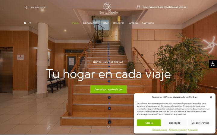 Screenshot of hotellasestrellas.es