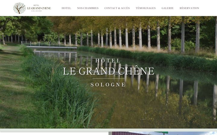 Screenshot of hotellegrandchenesologne.com