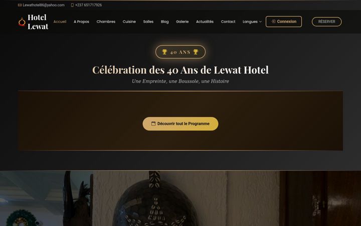 Screenshot of hotellewat.com