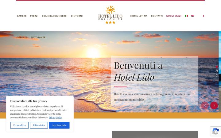 Screenshot of hotellidofollonica.it