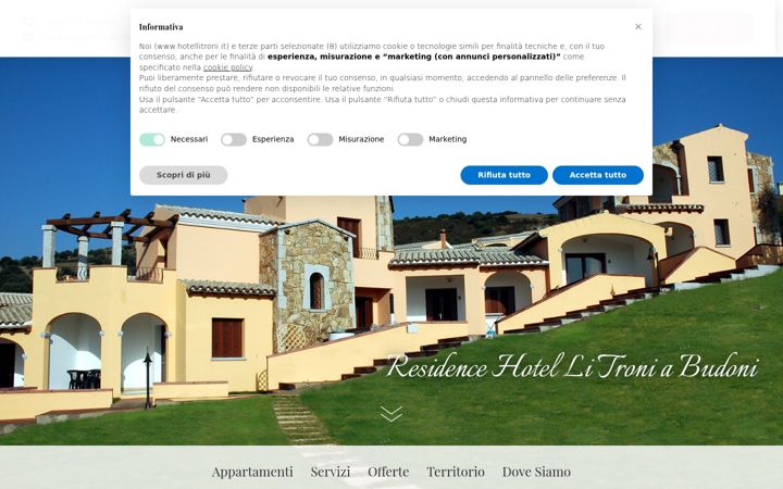 Screenshot of hotellitroni.it